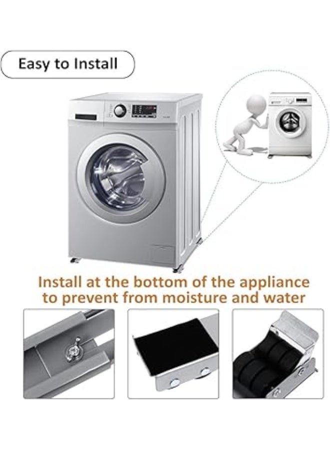 HEXAR 2pc Furniture Movers Appliance Rollers 225kg Heavy Duty, 70cm Extendable Rollers for Moving Washing Machine, Dryers, Refrigerators, Furniture Dolly - Image 3